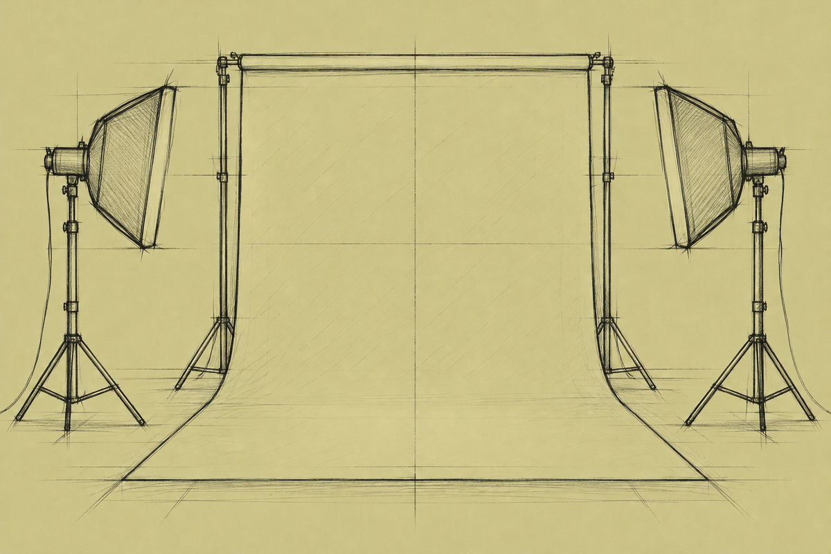 Studio background sketch